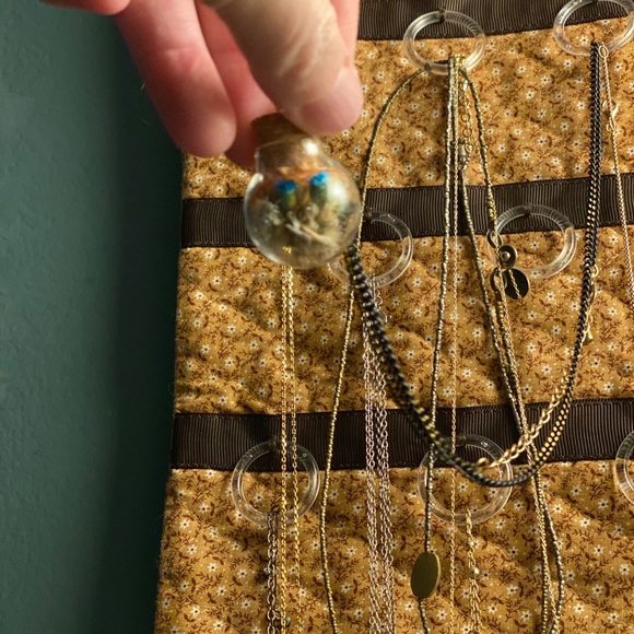 🍃🌾Nature’s whimsy long necklace glass nwt - Picture 5 of 9